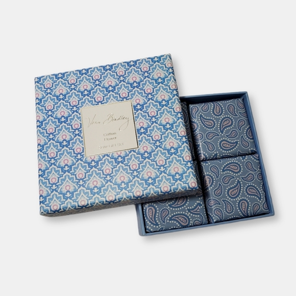 Vera Bradley 4 piece Cotton Flower Soap Gift Set